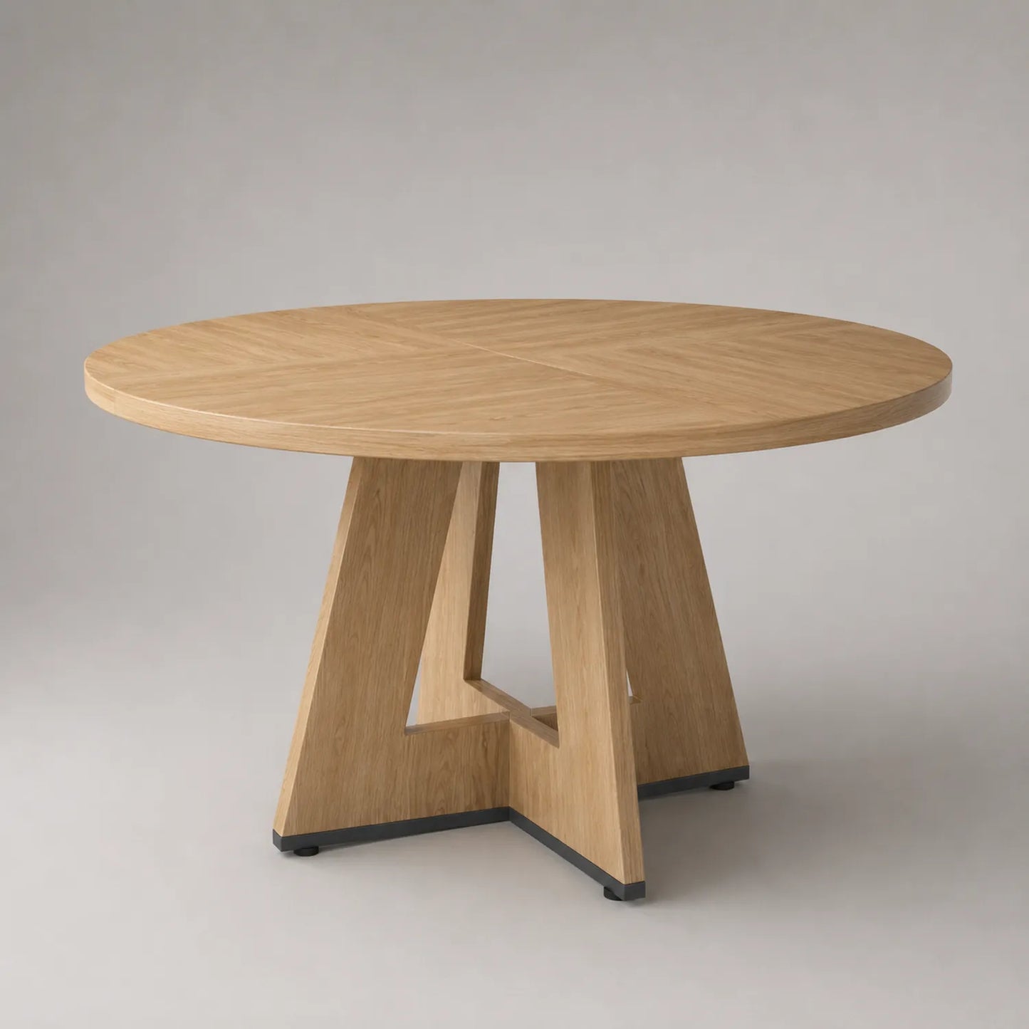 Runder Esstisch aus Holz, Ø 120 cm, Natur