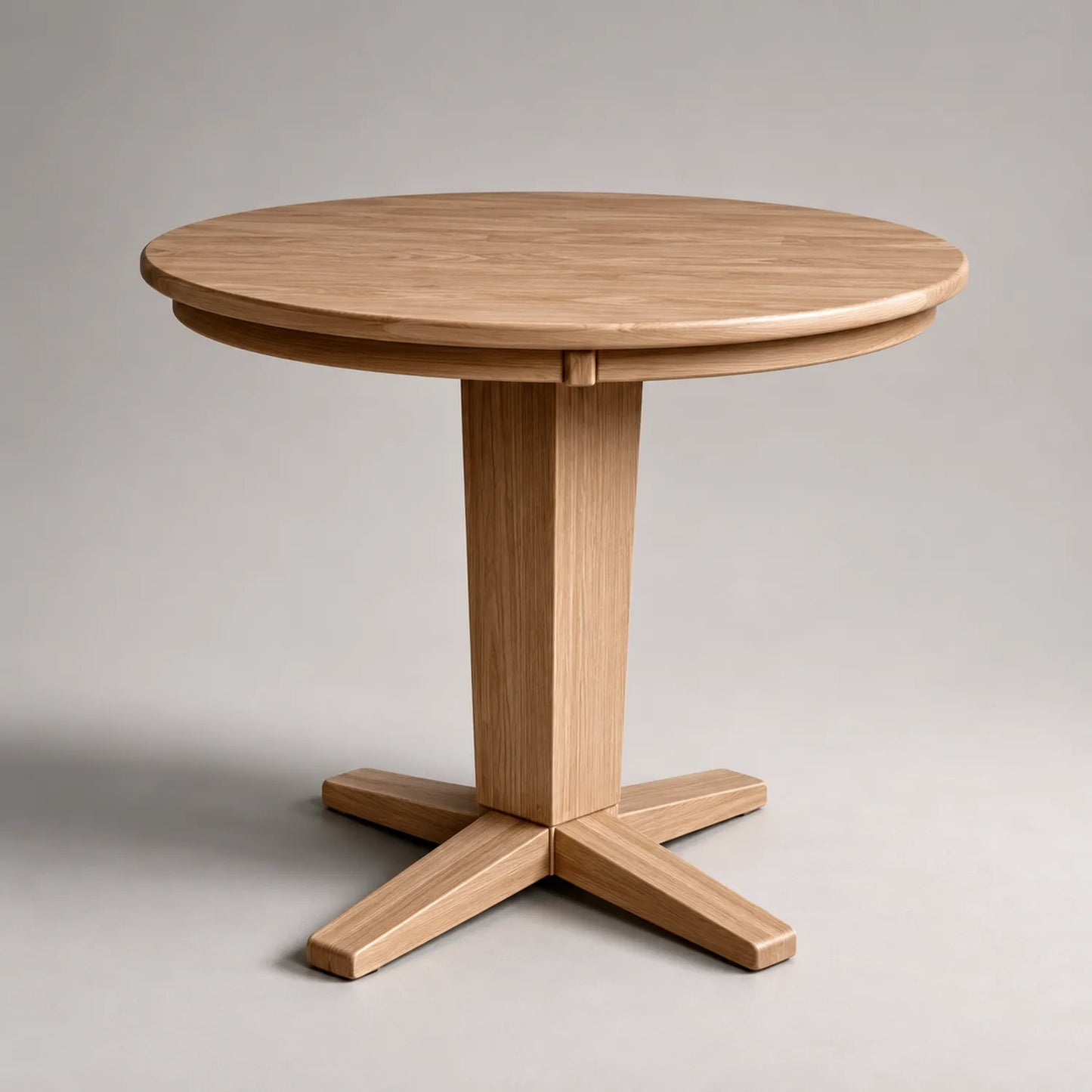 Runder Tisch aus Eiche 100 cm