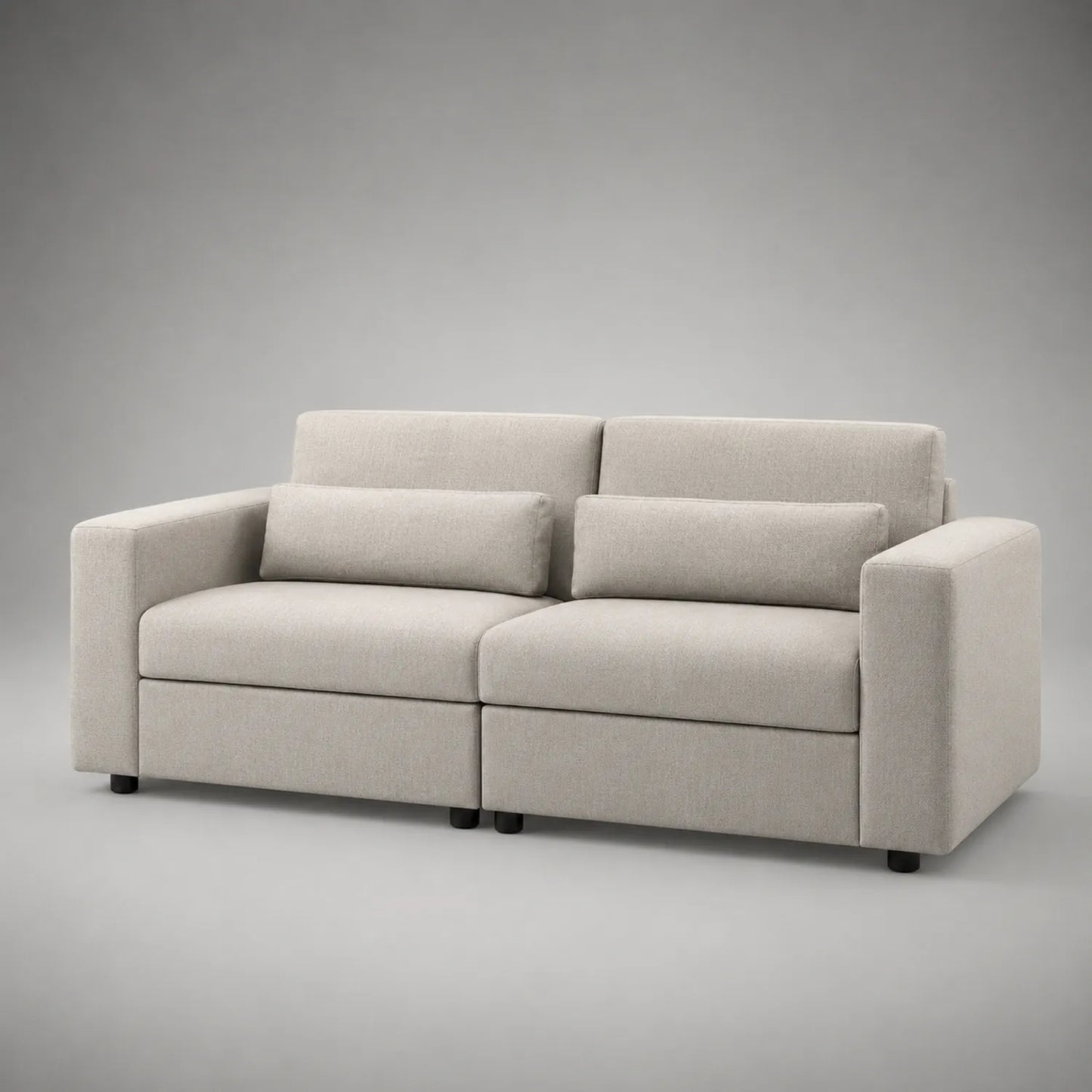2-Sitzer Stoffsofa Beige 200x95x85 cm
