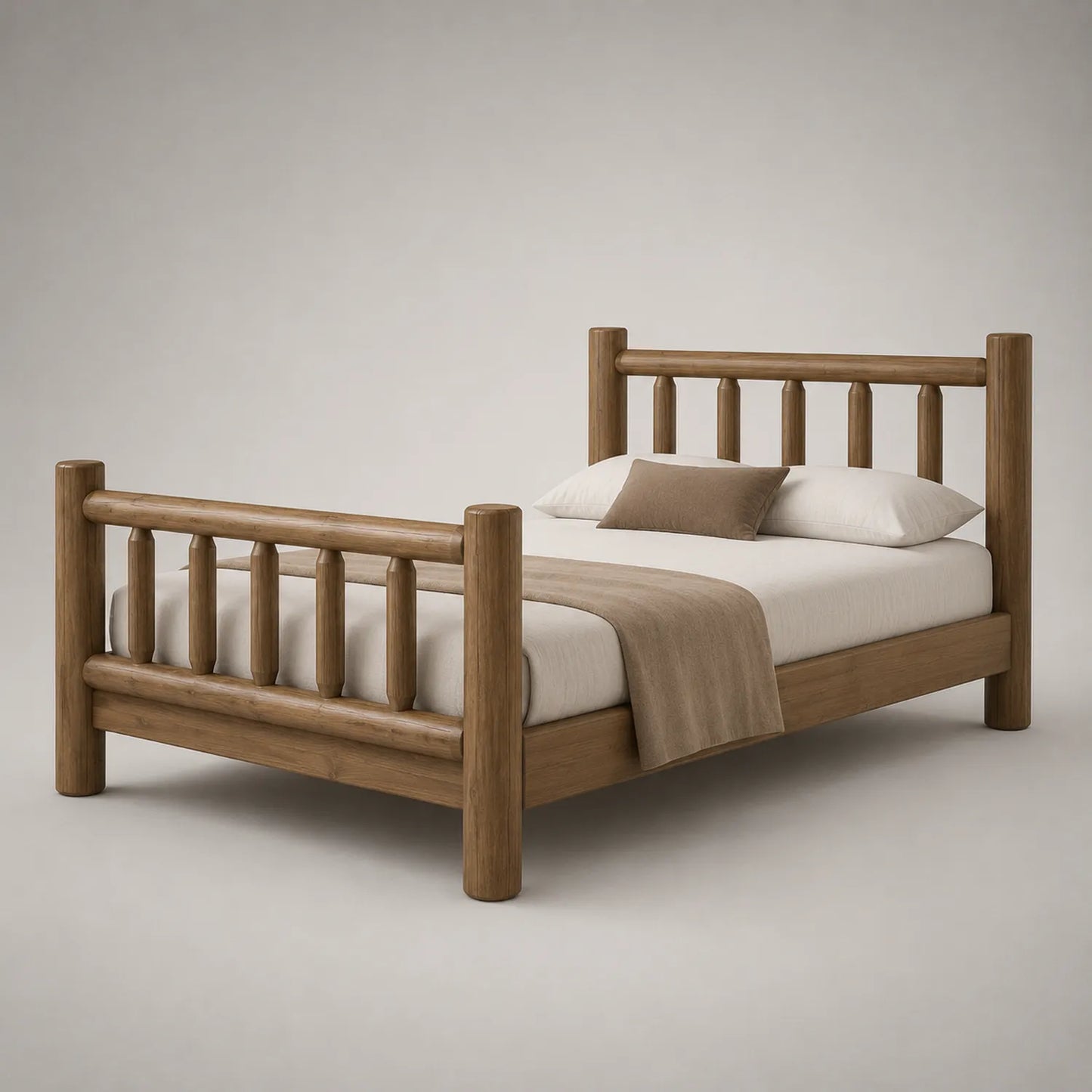 Holzbett Kiefer 200x160cm Braun