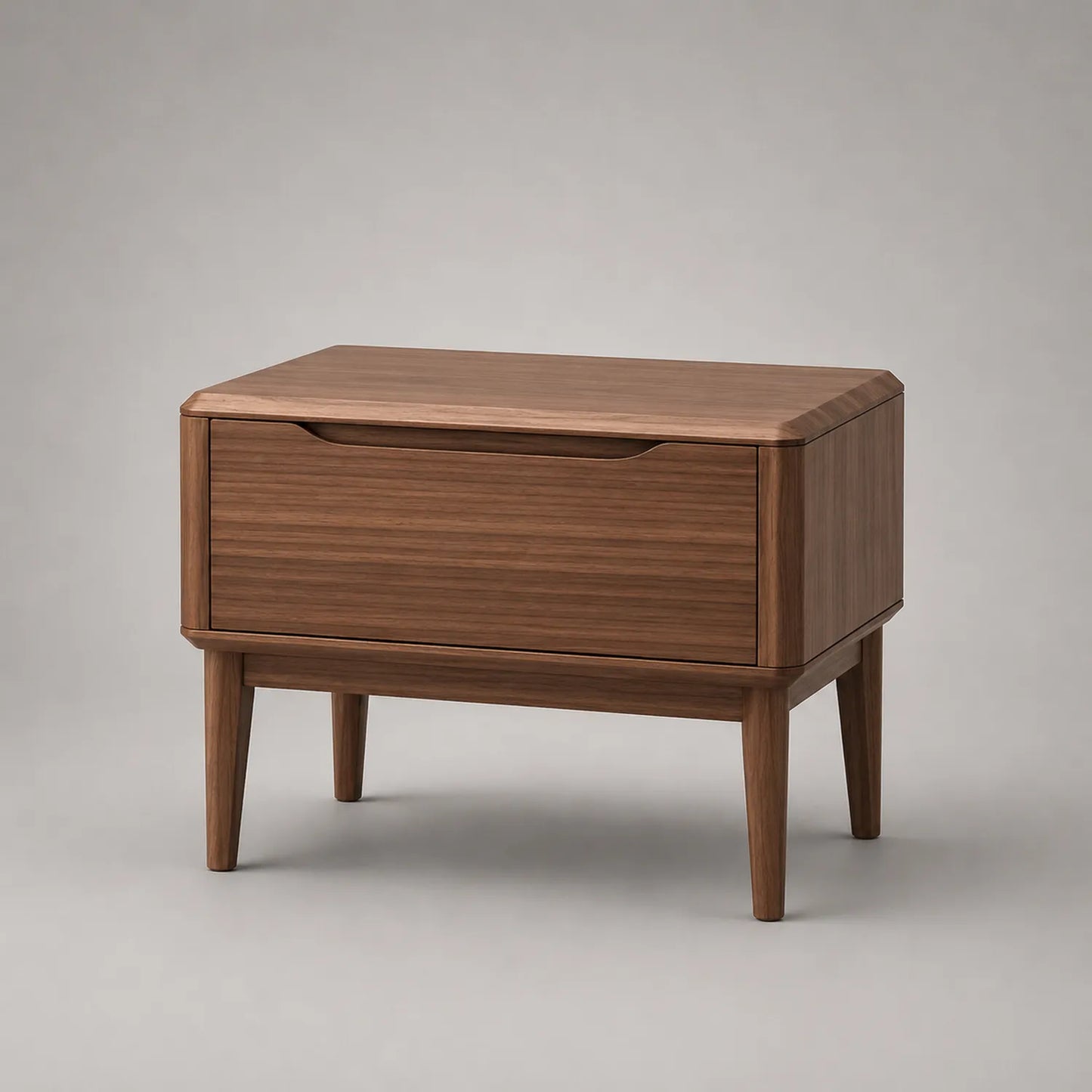 Holz Nachttisch Walnuss MDF 50x40x50cm