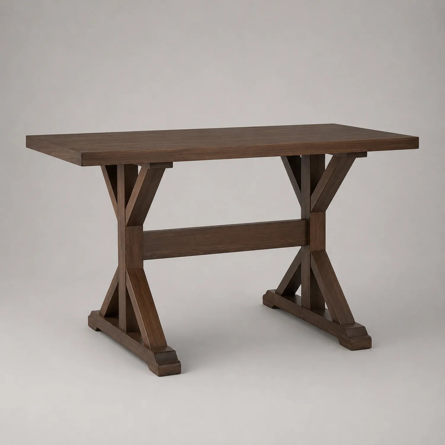 Esstisch Eichenholz Dunkelbraun 180x90x75 cm