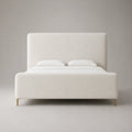 Polsterbett Creme Stoff 180x200 cm