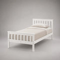 Holzbett Einzelbett Weiß 200x90 cm