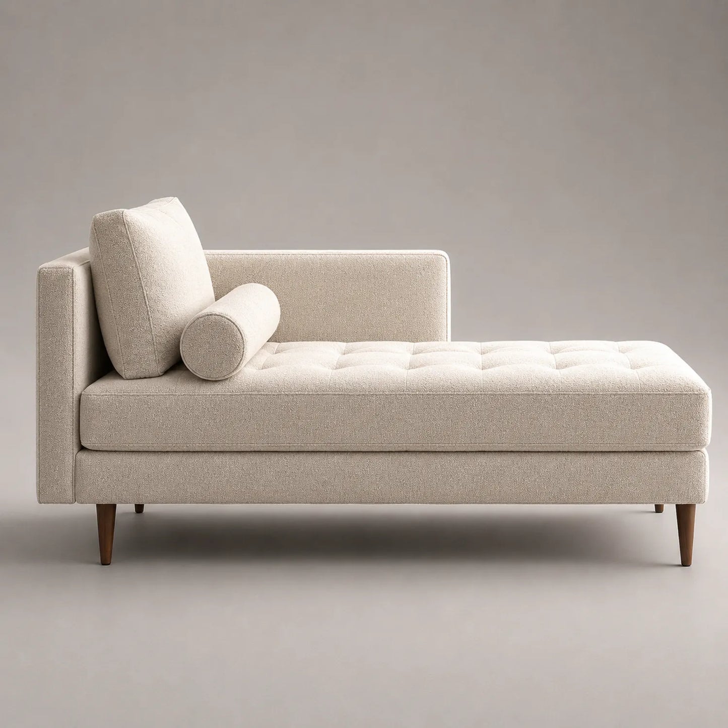 Chaiselongue aus Polyester-Baumwolle mit Hartholzrahmen
