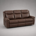 3-Sitzer Sofa Leder Braun 210x100x95 cm