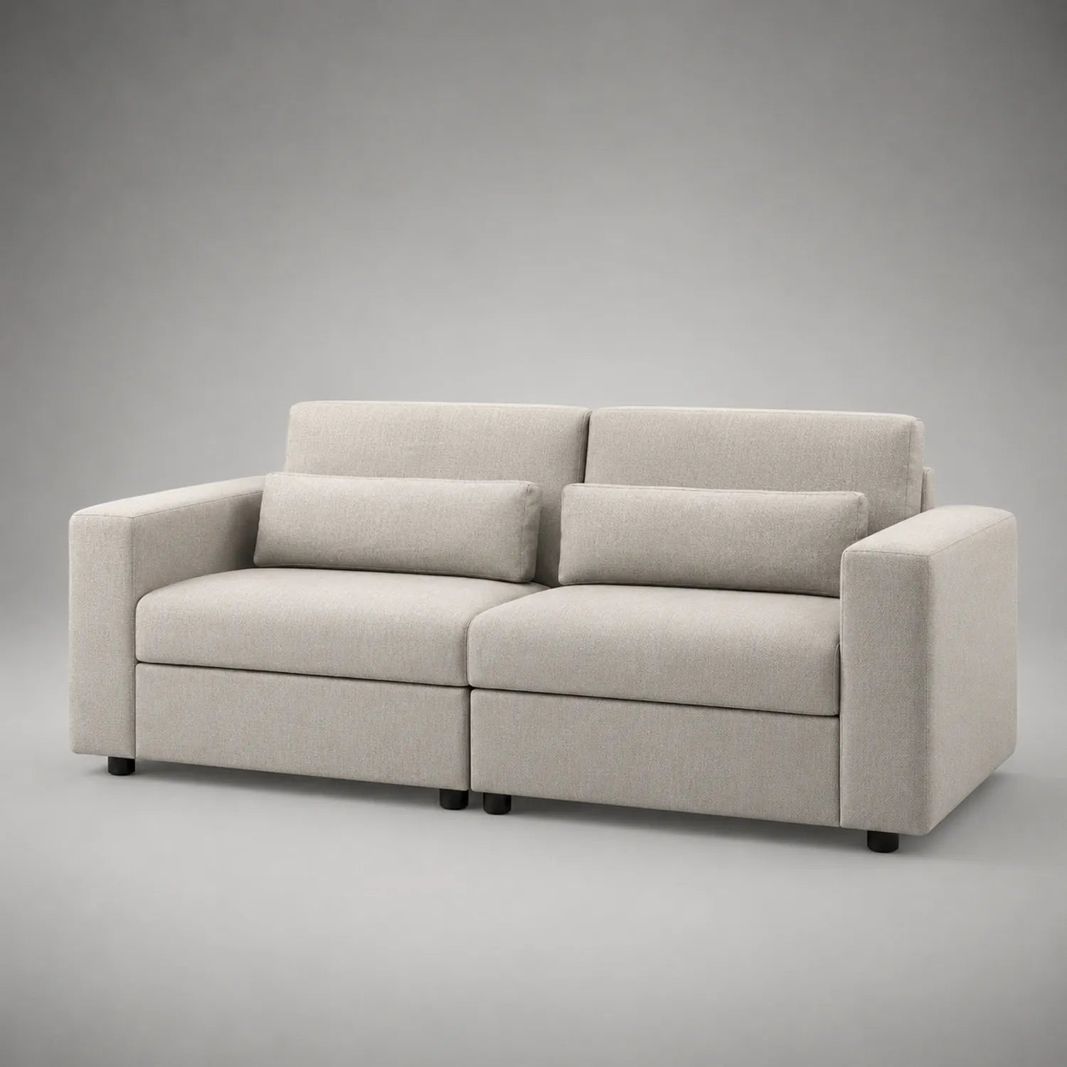 2-Sitzer Stoffsofa Beige 200x95x85 cm