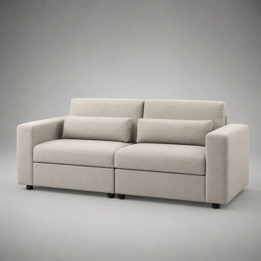 2-Sitzer Stoffsofa Beige 200x95x85 cm